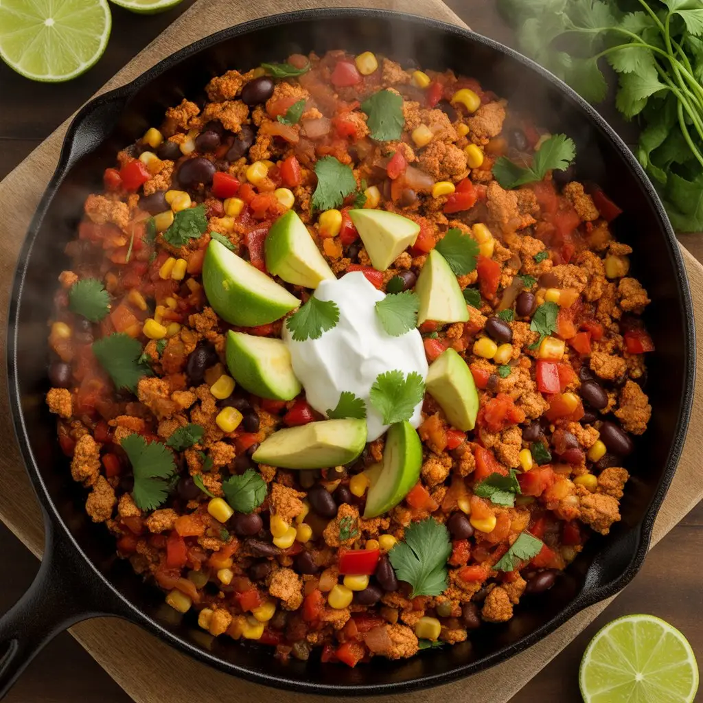 Ground Turkey Mexican Skillet 