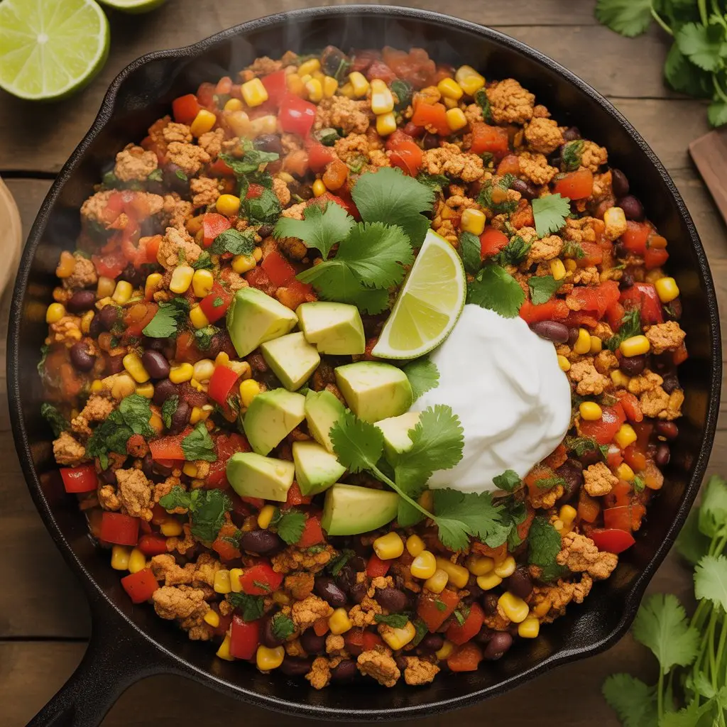 Ground Turkey Mexican Skillet 