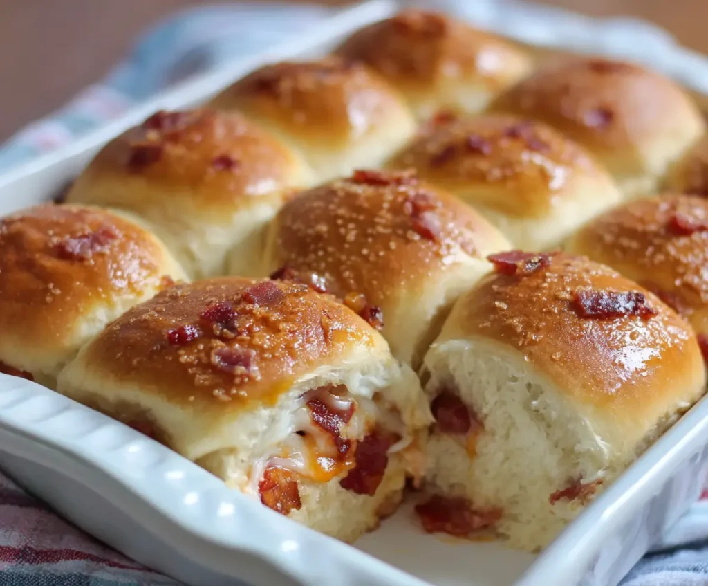 Pizza Sliders Hawaiian Rolls