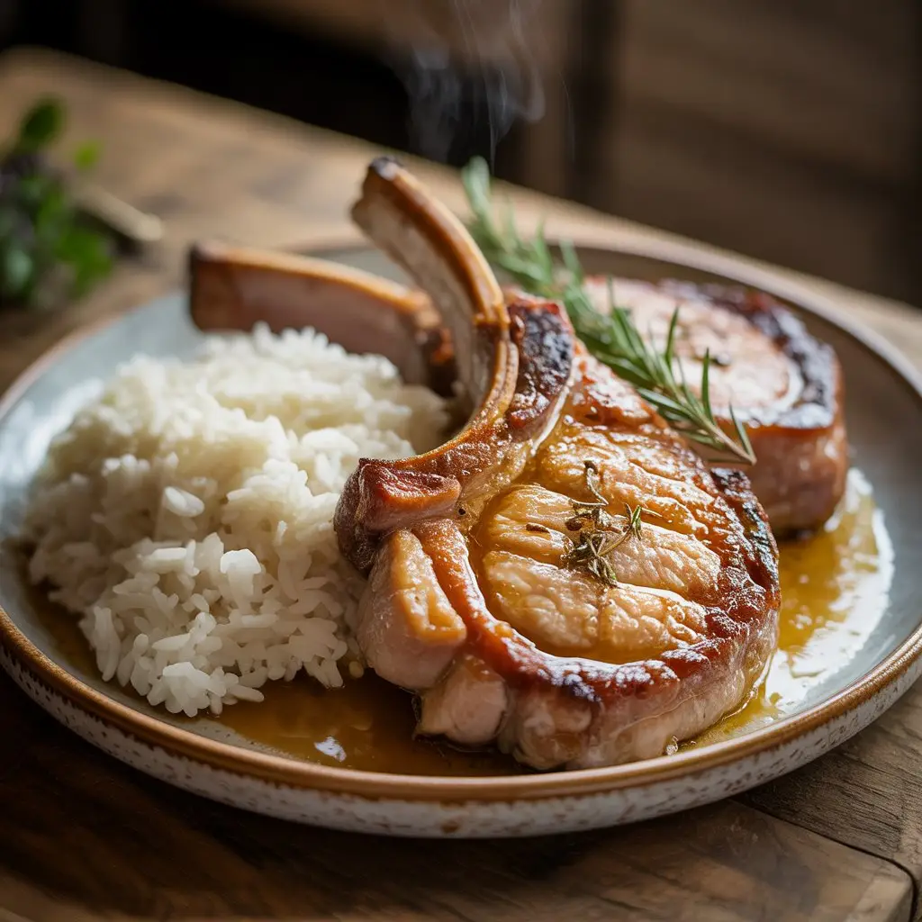 Pork Chops And Rice 