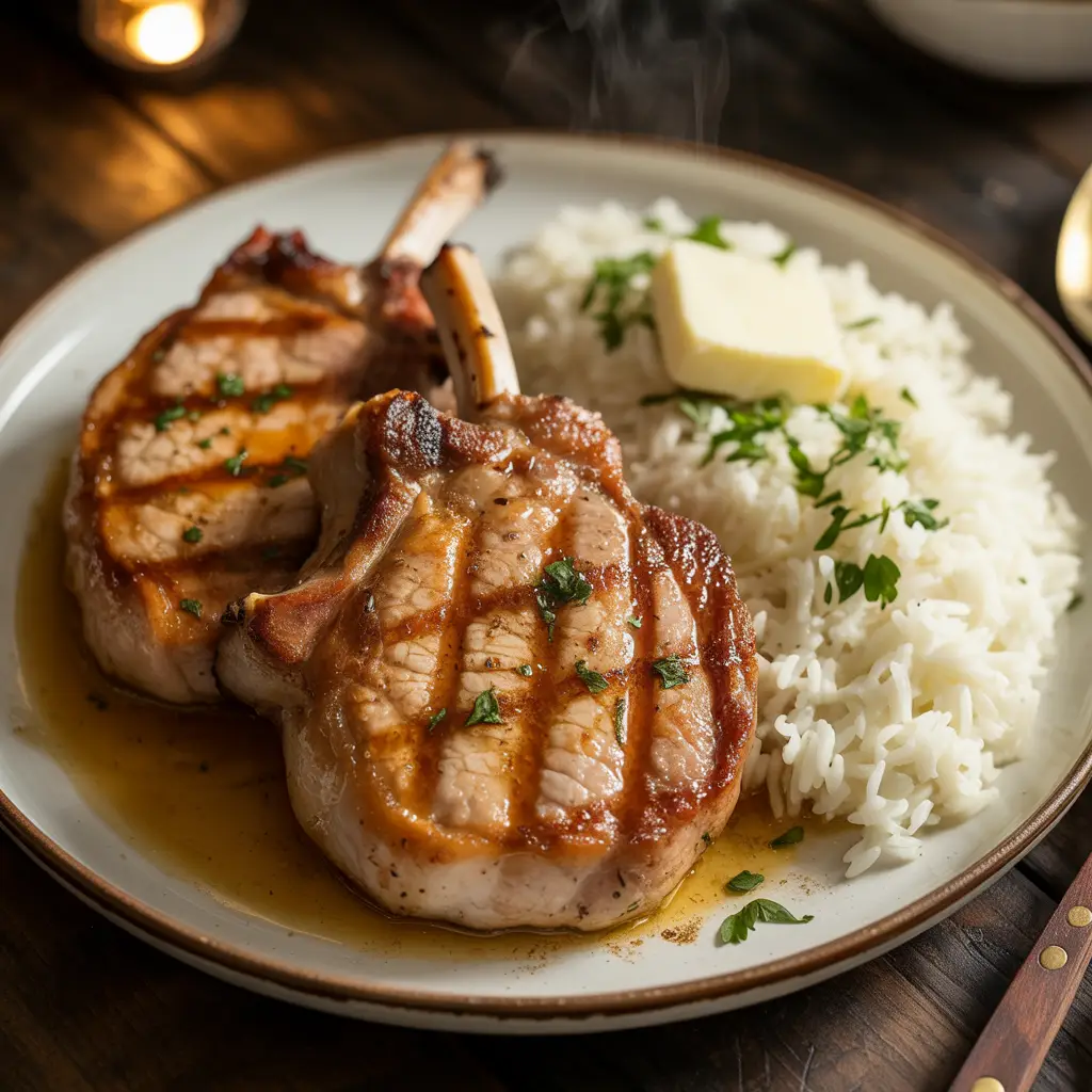 Pork Chops And Rice 