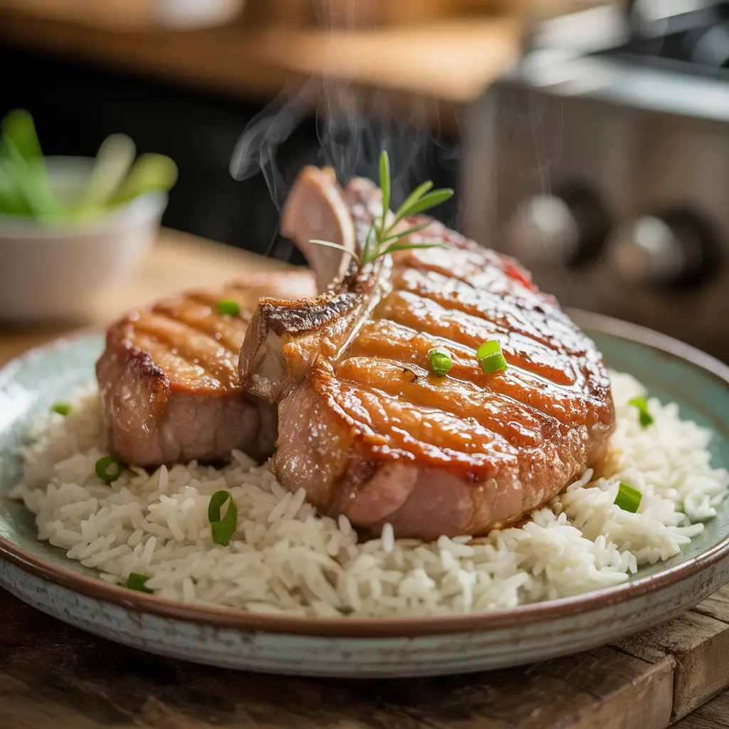 Pork Chops And Rice