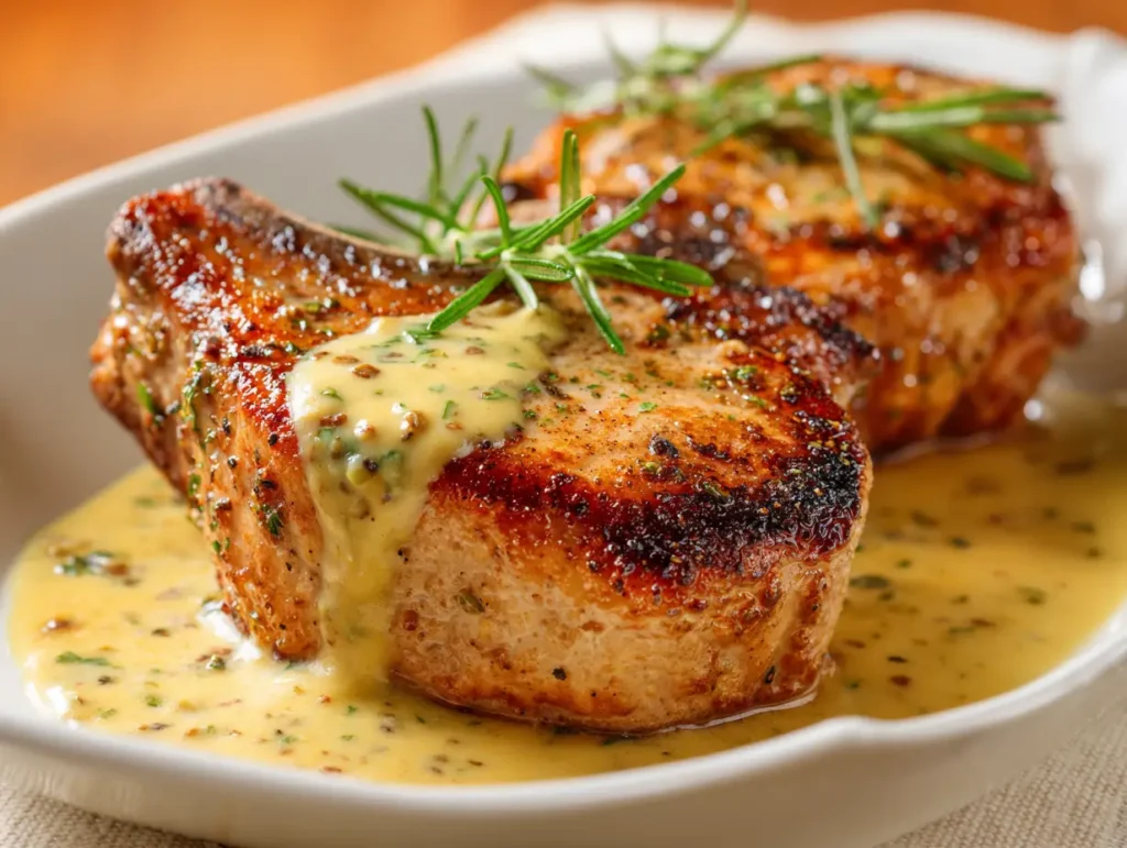 Pork Chops With Onion Dip