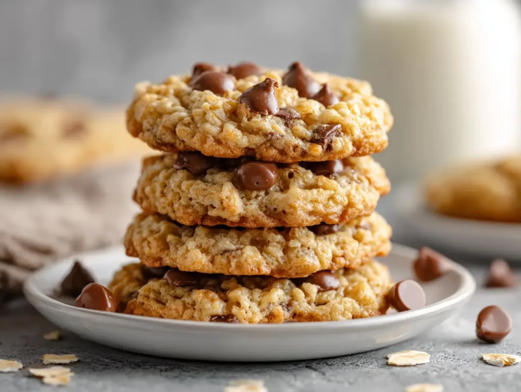 Rice Krispie Cookies with Chocolate Chips 