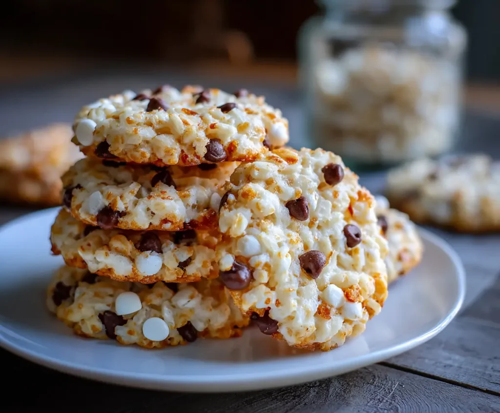 Rice Krispie Cookies with Chocolate Chips