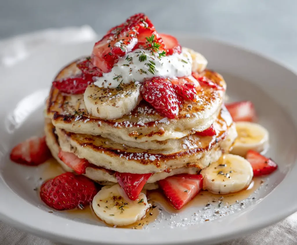 Strawberry Banana Pancakes