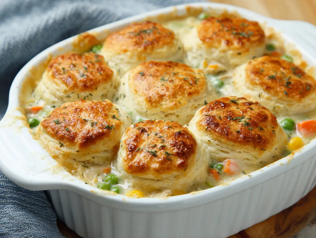 Biscuit Chicken Pot Pie