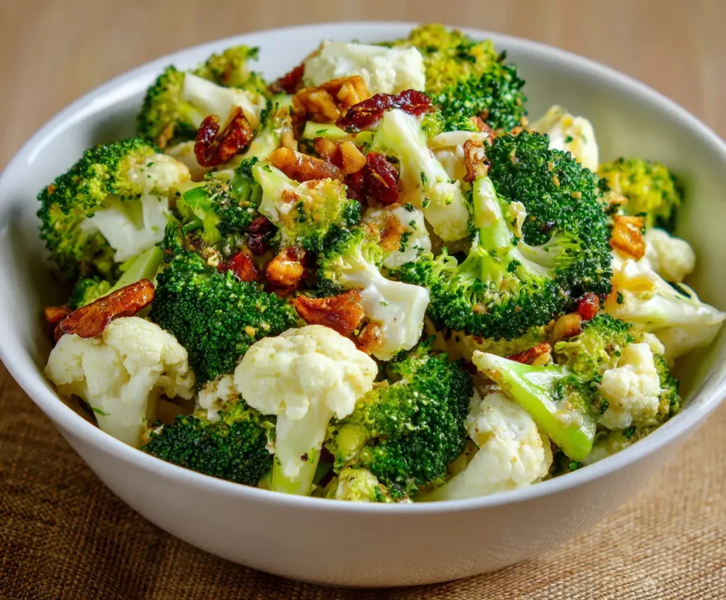 Broccoli Cauliflower Salad