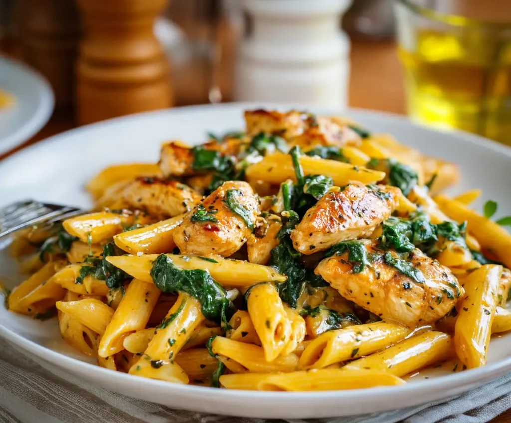 Chicken Spinach Pasta