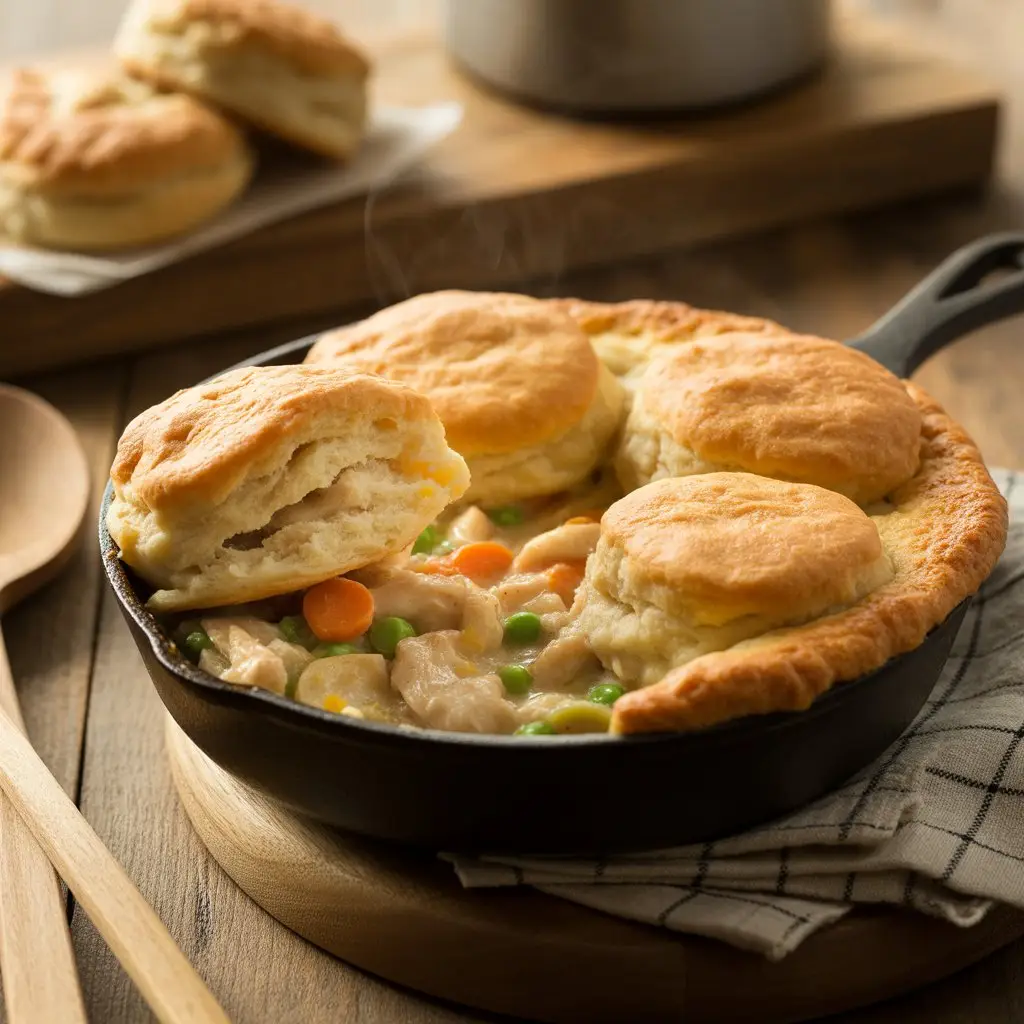 Easy Chicken Pot Pie With Biscuits