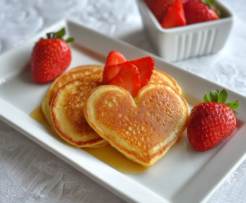Easy Heart Shaped Pancakes