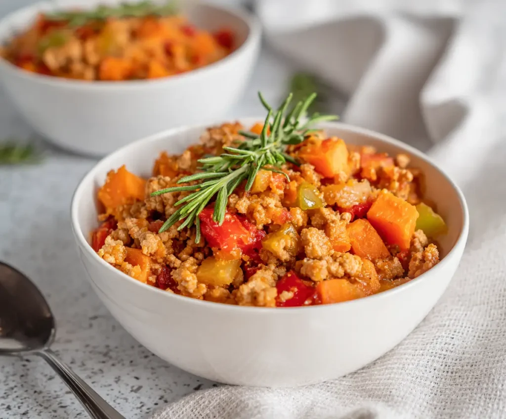 Ground Turkey Sweet Potato Skillet