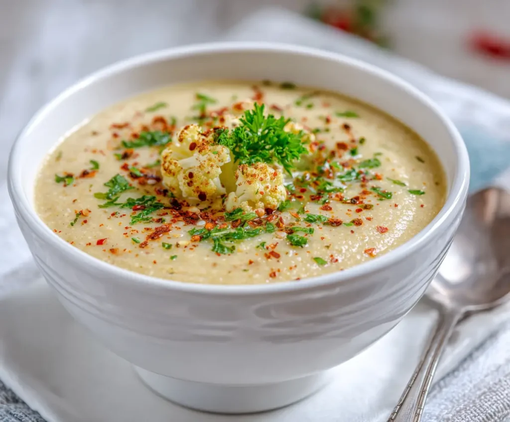 Healthy Cauliflower Soup 