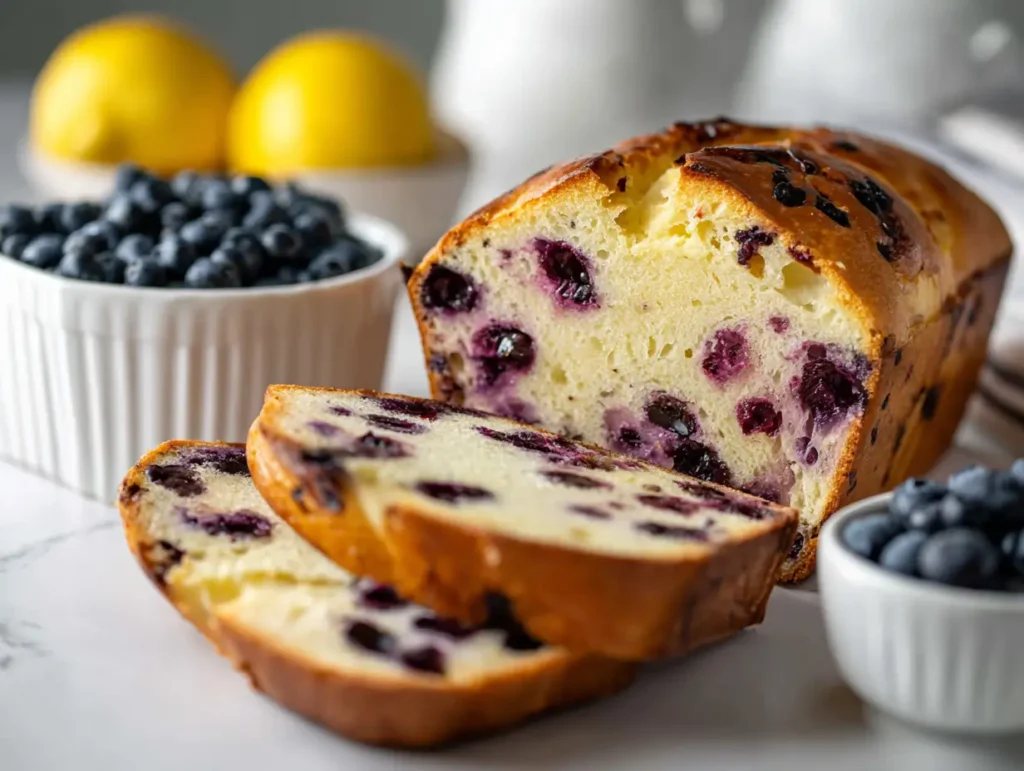 Lemon Blueberry Sourdough Bread 