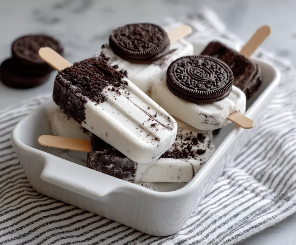 Oreo Popsicles