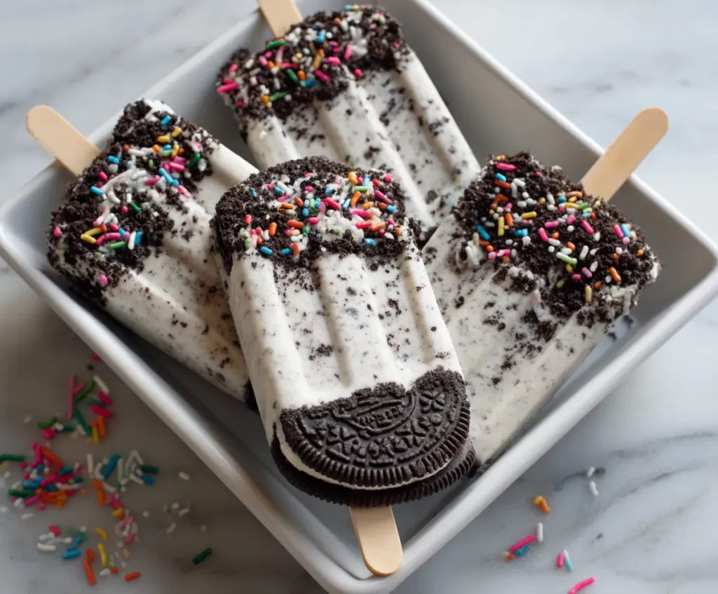 Oreo Popsicles