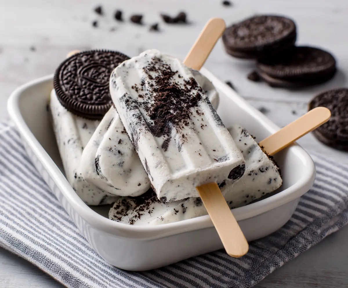 Oreo Popsicles