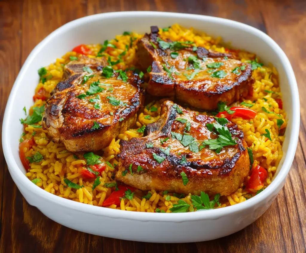 Pork Chops And Rice
