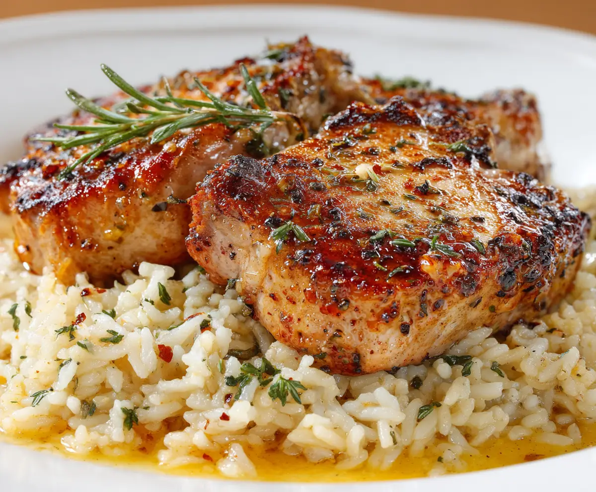 Pork Chops And Rice