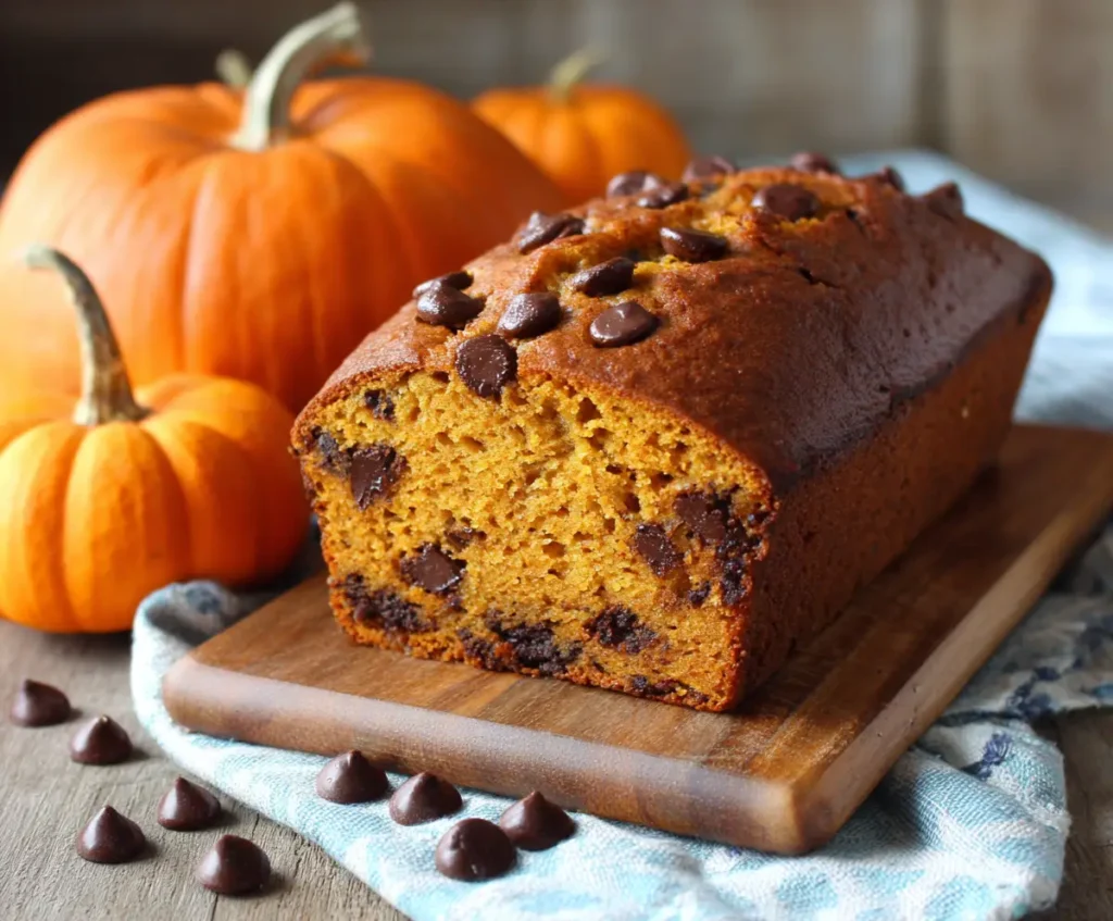 Pumpkin Chocolate Chip Bread 