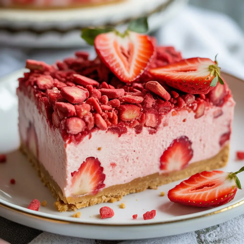 Strawberry Crunch Cheesecake