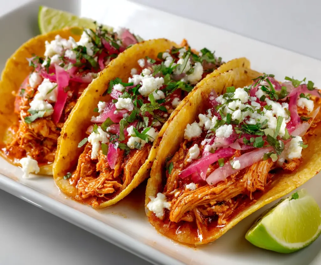 Authentic Chicken Tinga Tacos
