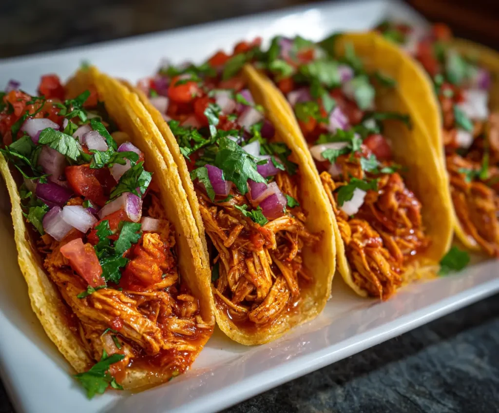 Authentic Chicken Tinga Tacos