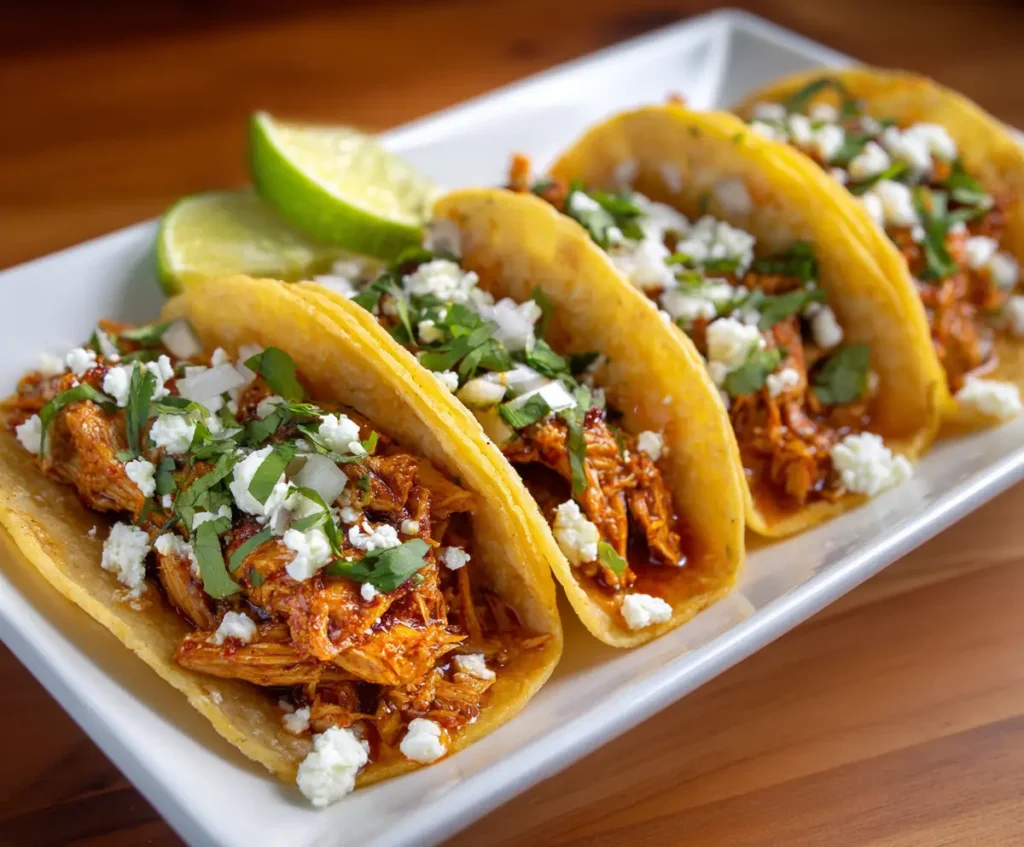 Authentic Chicken Tinga Tacos