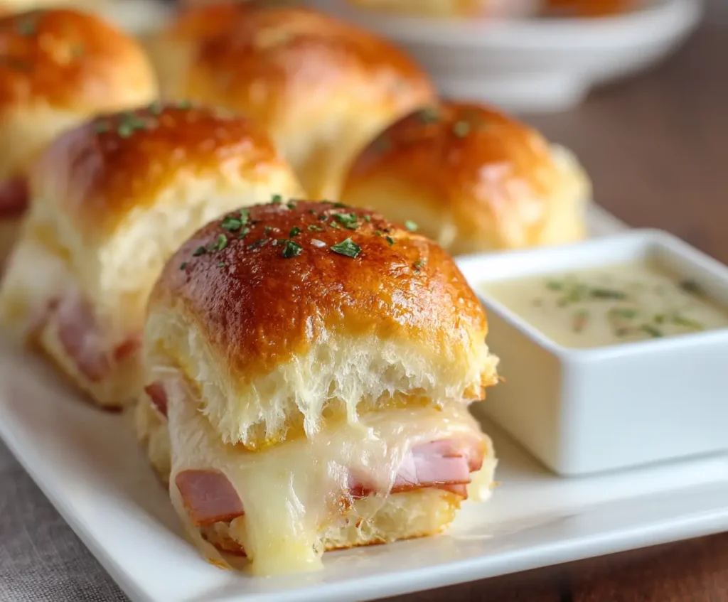 Baked Ham and Cheese Sliders 
