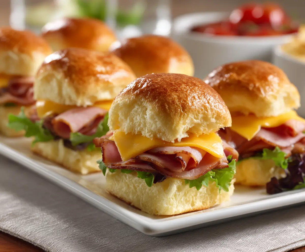 Baked Ham and Cheese Sliders