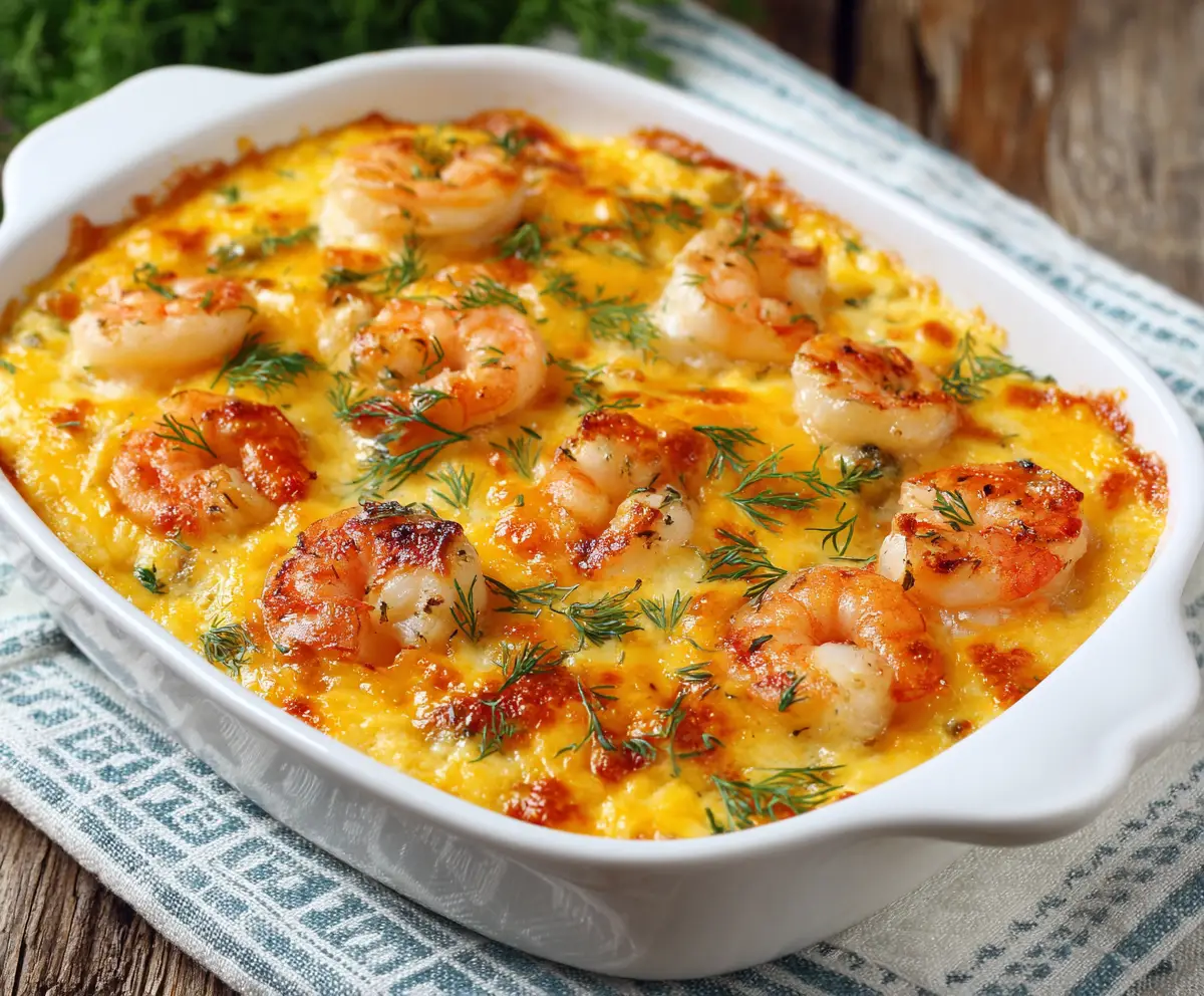 Cheesy Shrimp Casserole Recipe