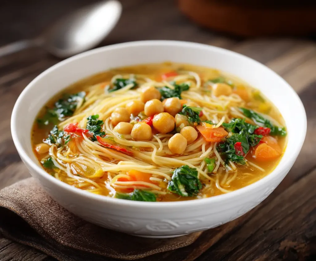Chickpea Noodle Soup