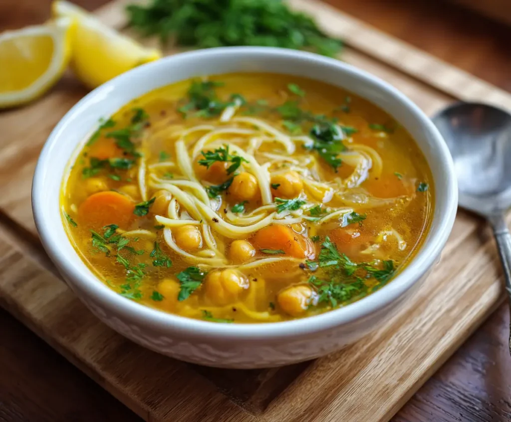 Chickpea Noodle Soup
