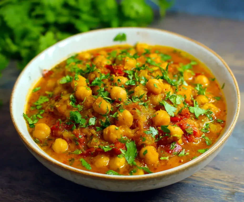 Chickpea and Potato Delight Curry 
