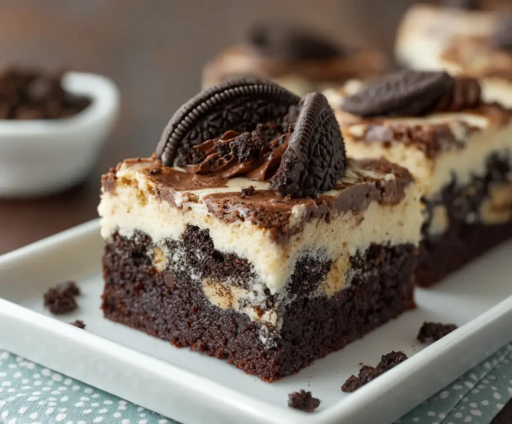 Cookie Dough Oreo Brownies 