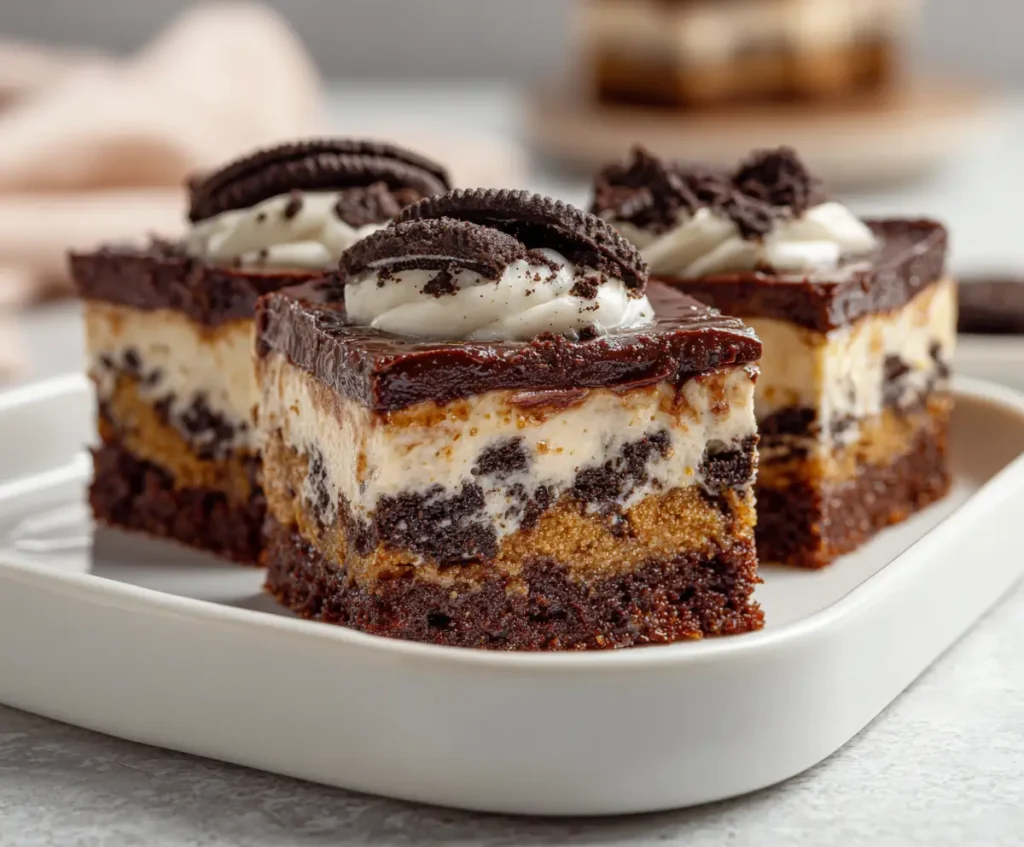 Cookie Dough Oreo Brownies