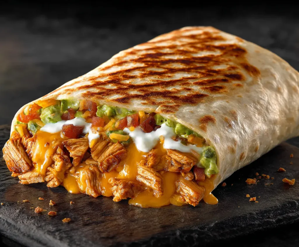 Copycat Taco Bell Grilled Cheese Burrito 