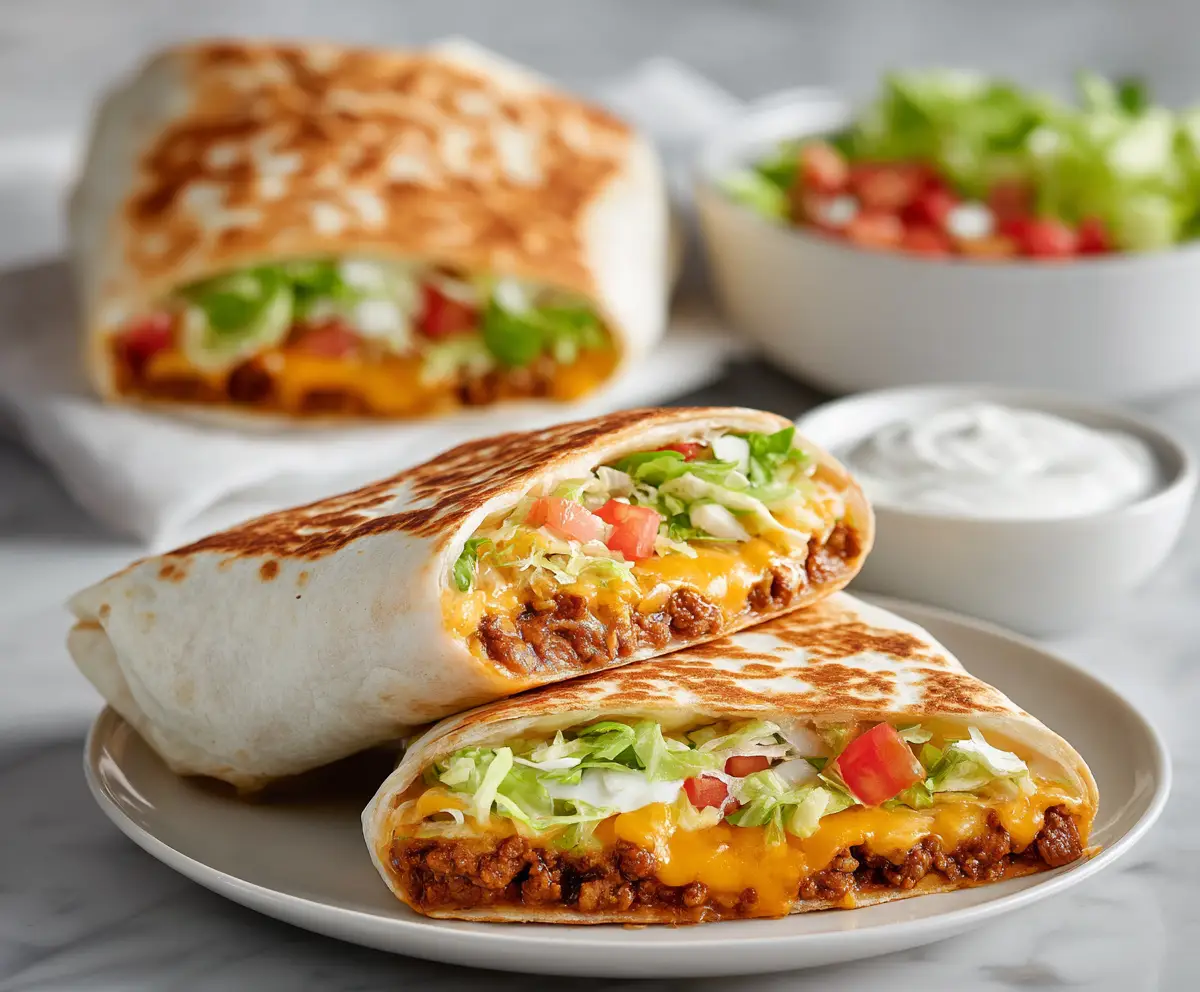 Copycat Taco Bell Grilled Cheese Burrito