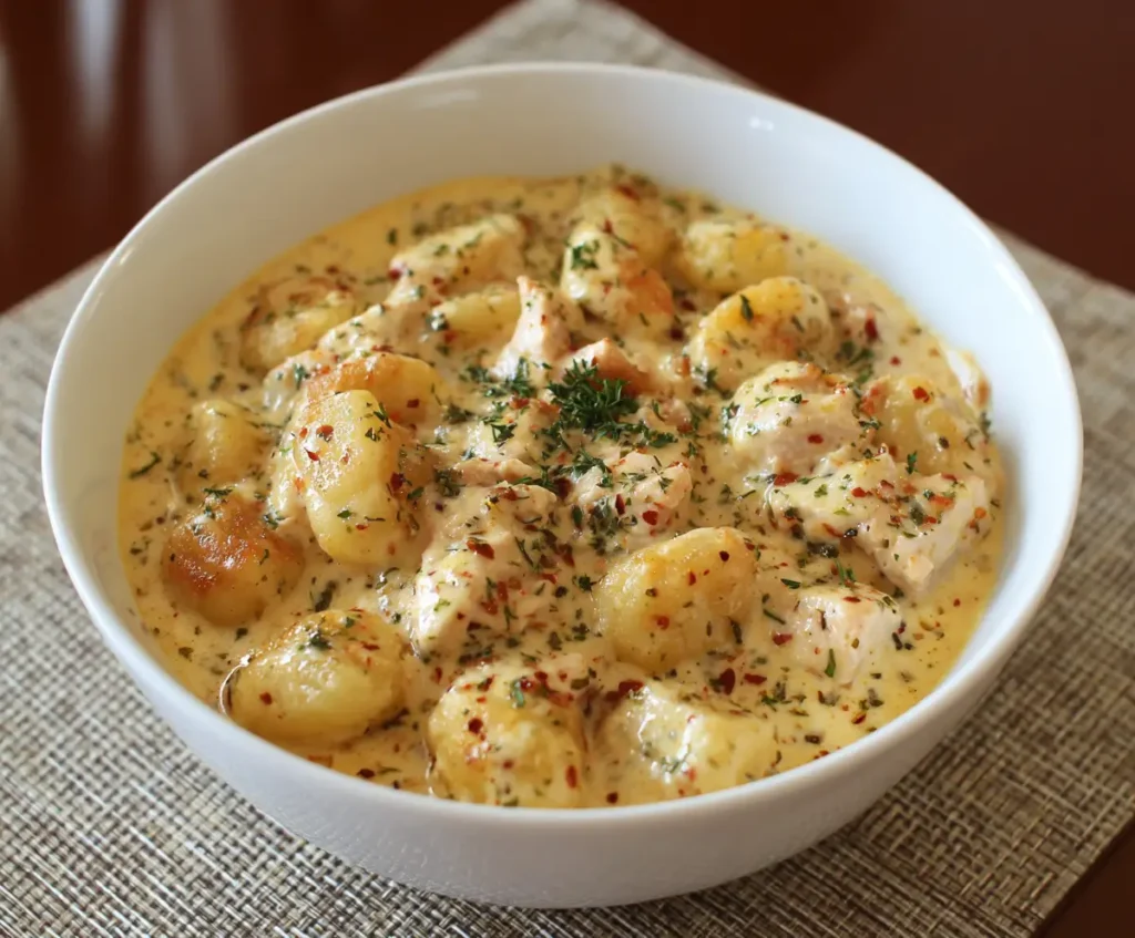 Creamy Crack Chicken Gnocchi