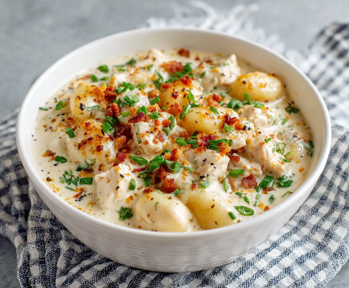 Creamy Crack Chicken Gnocchi
