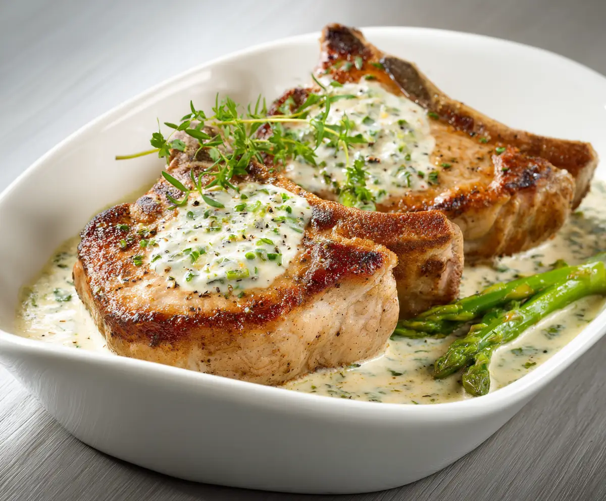 Creamy & Flavorful Boursin Pork Chops