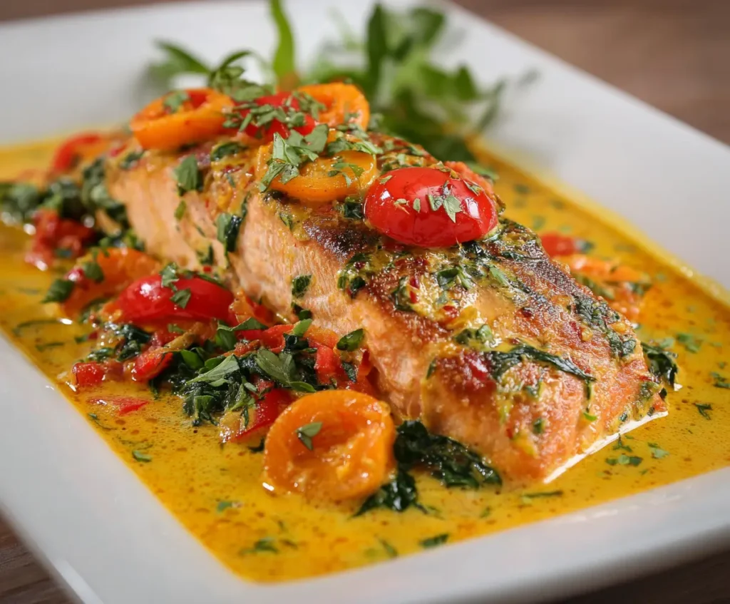 Creamy & Flavorful Coconut Curry Salmon