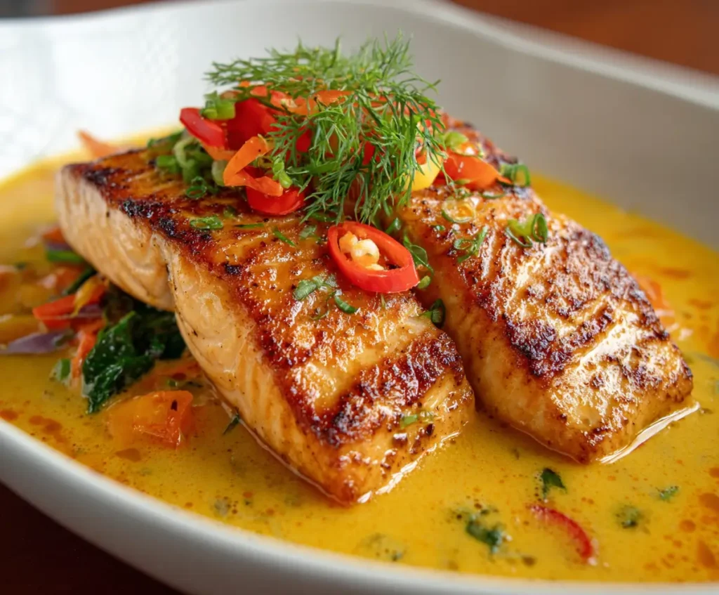Creamy & Flavorful Coconut Curry Salmon