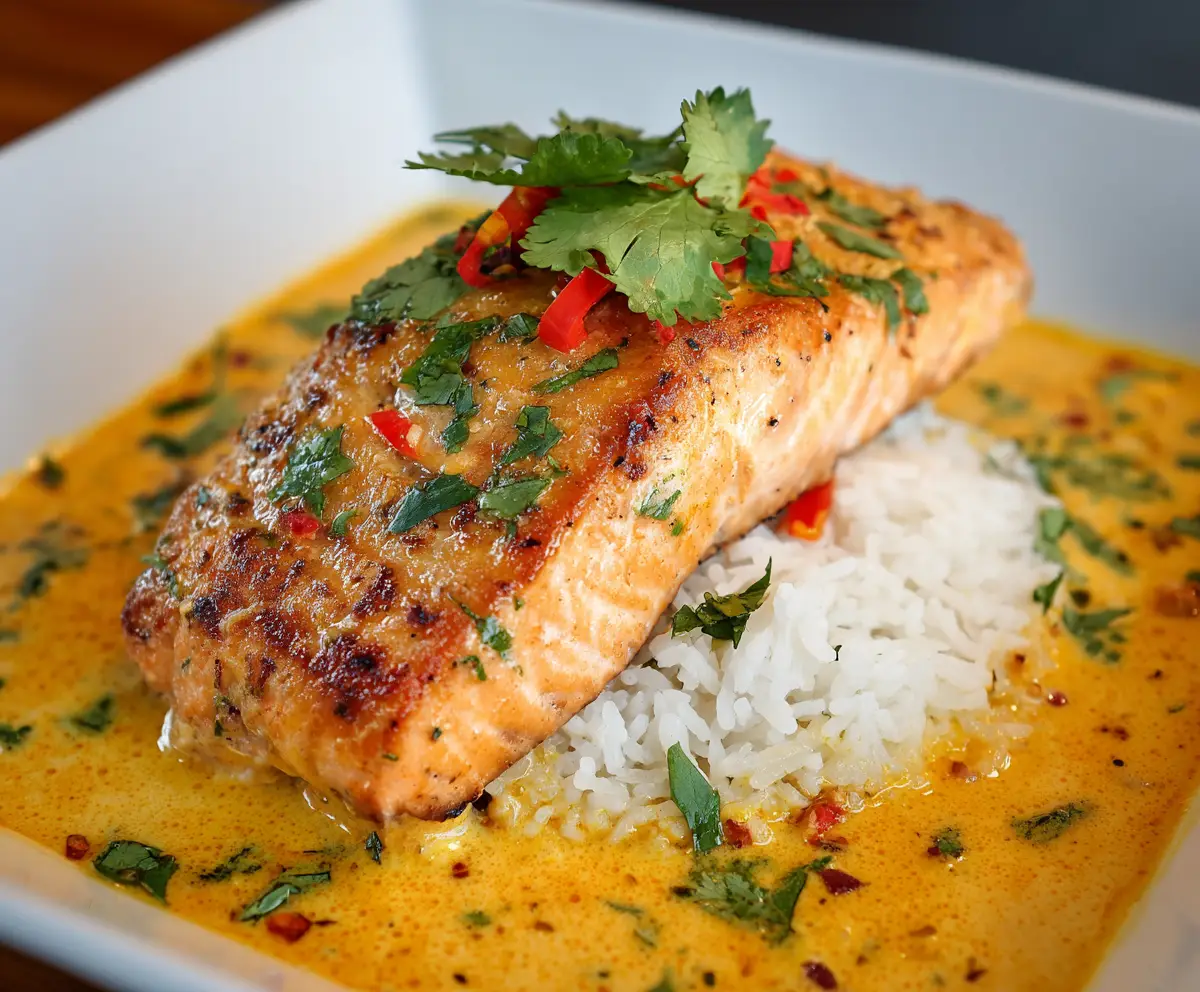 Creamy & Flavorful Coconut Curry Salmon