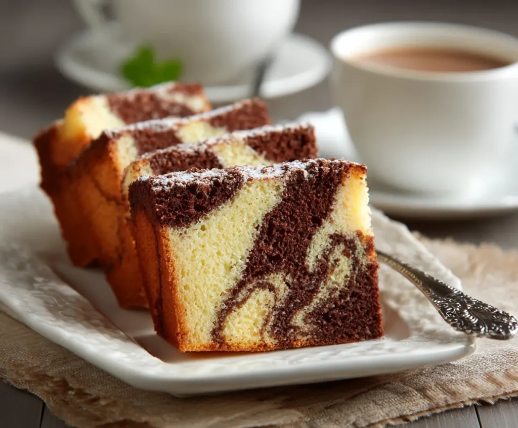 Creamy Marble Cake Recipe