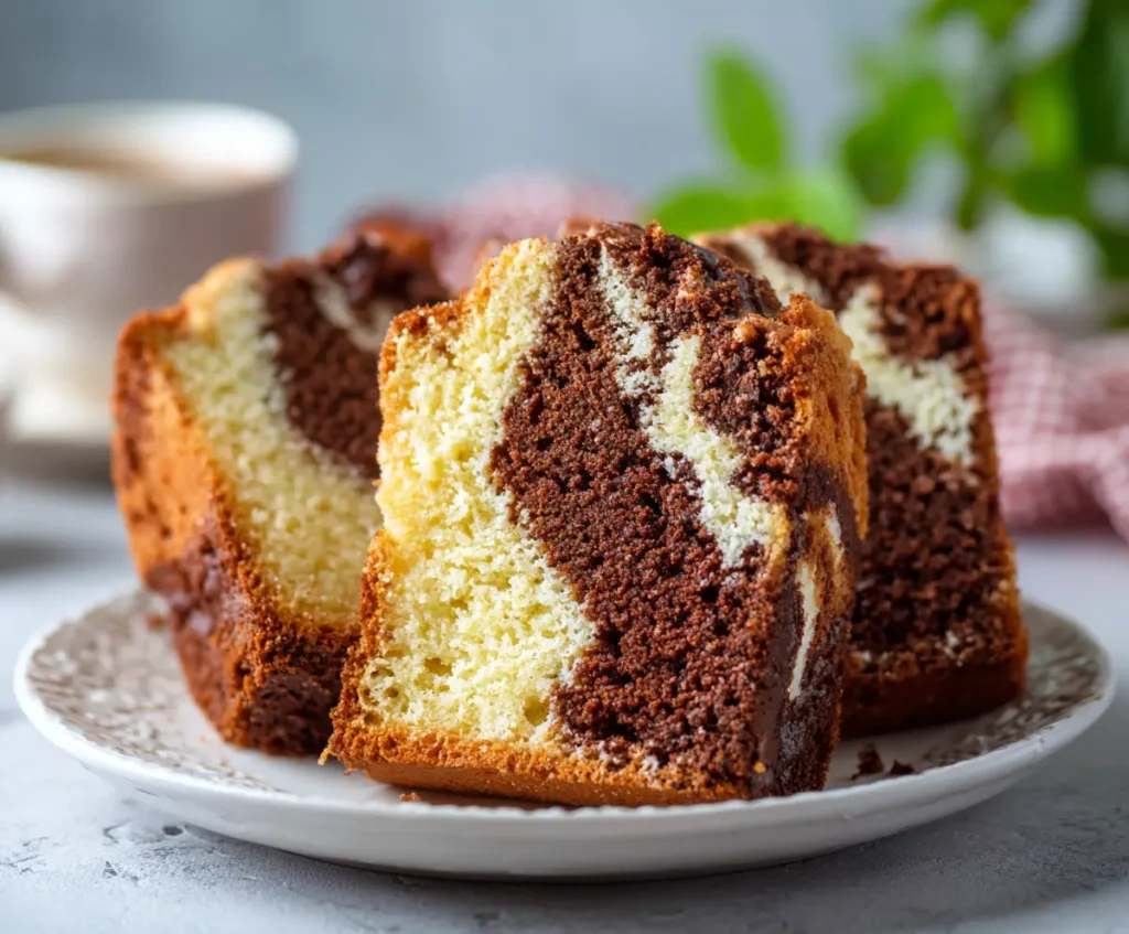 Creamy Marble Cake Recipe