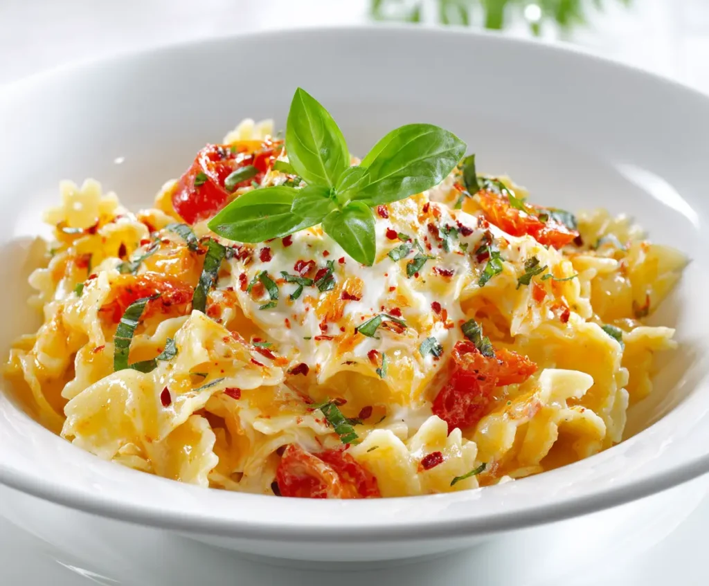 Creamy Tomato and Garlic Ricotta Pasta