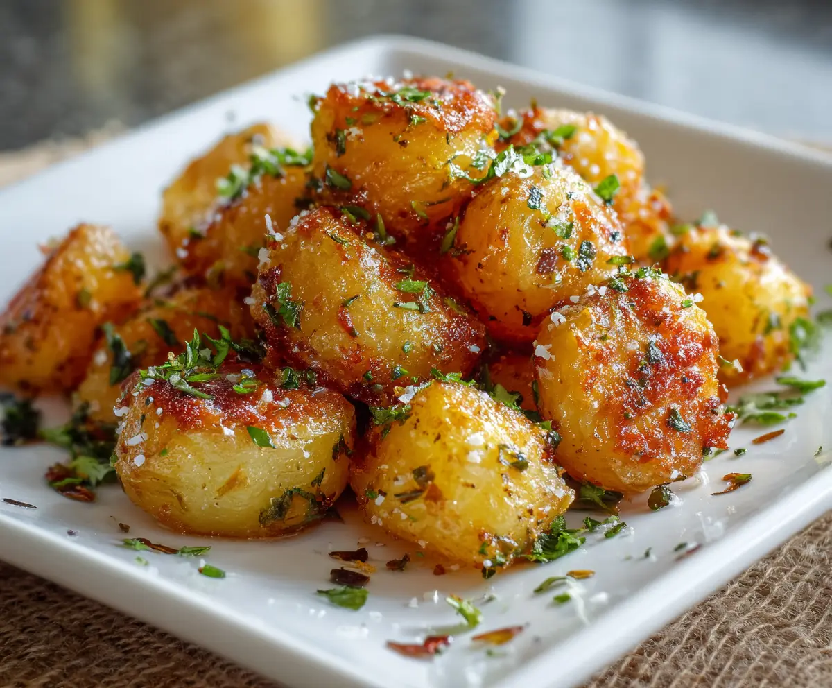 Crispy Garlic Herb Potato Recipe