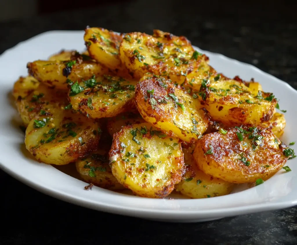 Crispy Garlic Herb Potato Recipe