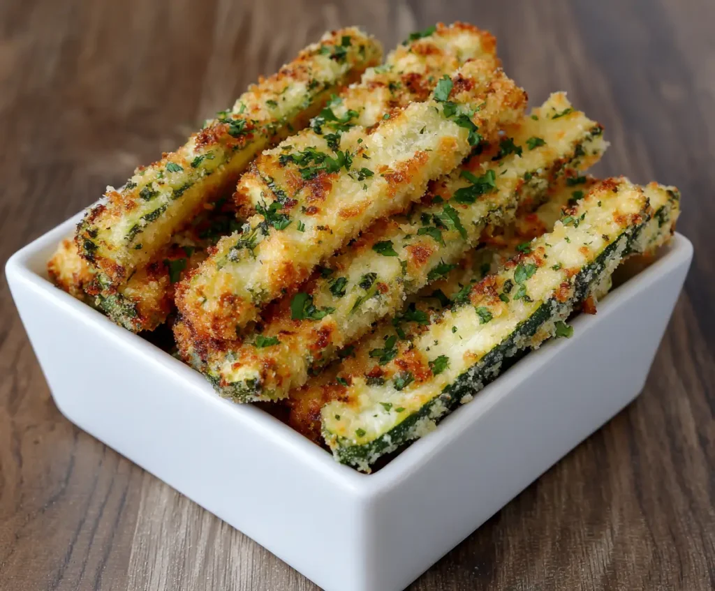 Crispy Parmesan Zucchini Fries